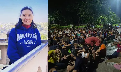 Rajasthan university student death protest continues