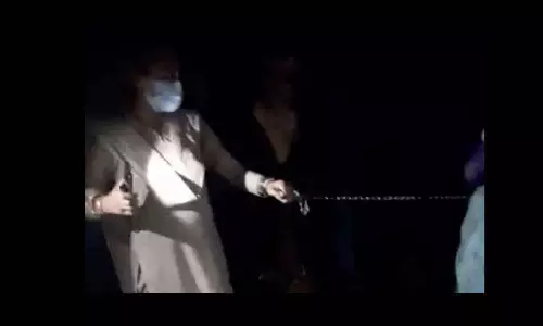 protest against rohingya couple hand cuffed srinagar