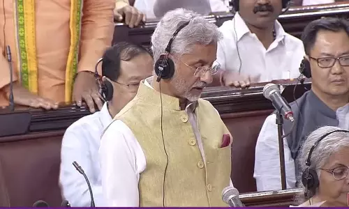 Modi slogan in parliament when foreign minister speech