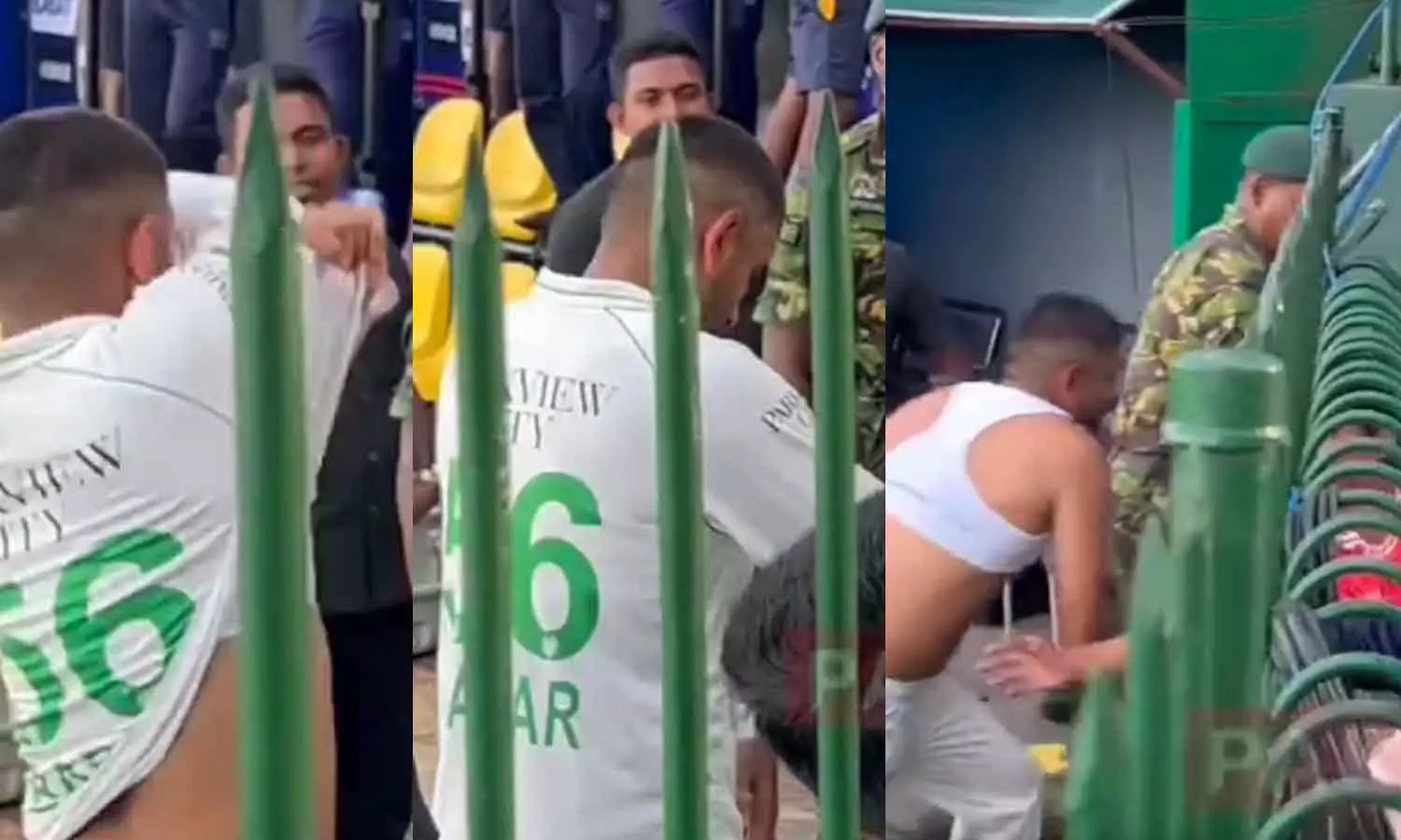 പോകുന്ന പോക്കിൽ ജേഴ്സിയൂരി ആരാധകന് സമ്മാനിച്ച് ബാബർ അസം; ആഘോഷം പോകുന്ന പോക്കിൽ ജേഴ്സിയൂരി ആരാധകന് സമ്മാനിച്ച് ബാബർ അസം; ആഘോഷം