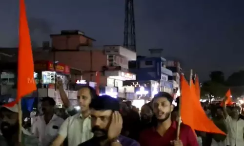 പച്ചയ്ക്കിട്ട് കത്തിക്കും...; കൊലവിളി മുദ്രാവാക്യവുമായി സംഘ്പരിവാർ