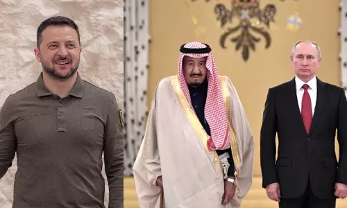 റഷ്യ - യുക്രെയ്ൻ പ്രതിസന്ധി പരിഹരിക്കാന് സൗദി; 30 രാജ്യങ്ങൾ പങ്കെടുക്കുന്ന സമ്മേളനം ജിദ്ദയിൽ റഷ്യ - യുക്രെയ്ൻ പ്രതിസന്ധി പരിഹരിക്കാന് സൗദി; 30 രാജ്യങ്ങൾ പങ്കെടുക്കുന്ന സമ്മേളനം ജിദ്ദയിൽ