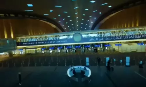 The number of passengers increased at Hamad Airport