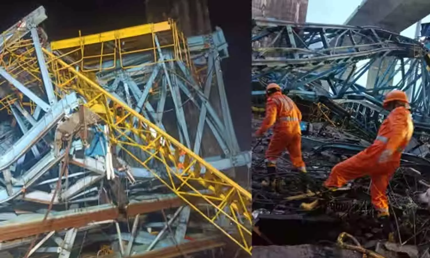 മഹാരാഷ്ട്രയിൽ ക്രെയിൻ തകർന്ന് വീണ് 15 തൊഴിലാളികൾ മരിച്ചു: മൂന്ന് പേർക്ക് പരിക്ക് മഹാരാഷ്ട്രയിൽ ക്രെയിൻ തകർന്ന് വീണ് 15 തൊഴിലാളികൾ മരിച്ചു: മൂന്ന് പേർക്ക് പരിക്ക്