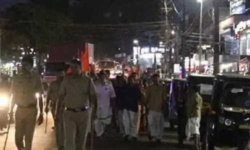 pattambi hate slogan 8 bjp rss workers arrest