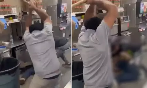 Thief who broke into Sikh mans 7-Eleven gets punched, video from US goes viral