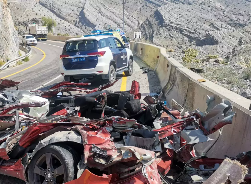 Vehicle collision in Oman