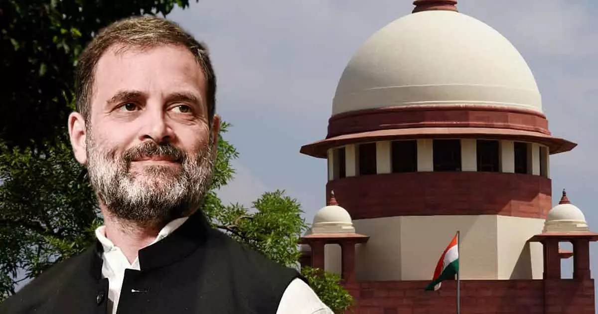 അപകീർത്തിക്കേസിൽ പരമാവധി ശിക്ഷ സ്റ്റേ ചെയ്ത് സുപ്രിംകോടതി; രാഹുലിന് എം.പി സ്ഥാനം തിരിച്ചുകിട്ടും അപകീർത്തിക്കേസിൽ പരമാവധി ശിക്ഷ സ്റ്റേ ചെയ്ത് സുപ്രിംകോടതി; രാഹുലിന് എം.പി സ്ഥാനം തിരിച്ചുകിട്ടും