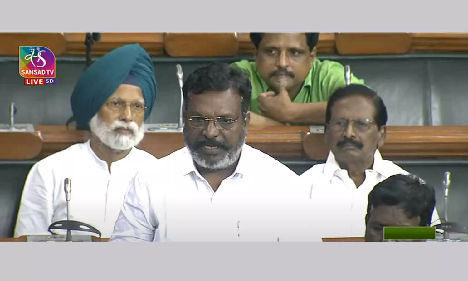 tholkappiyan thirumavalavan parliament speech against modi government