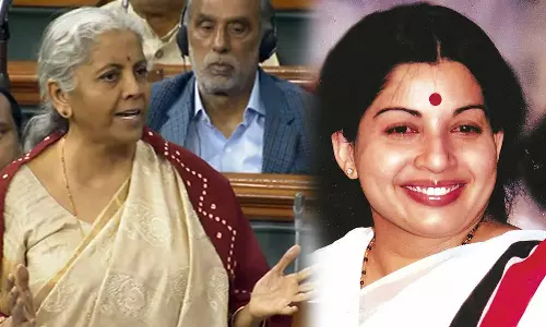 Nirmala Sitharaman during no-confidence motion discussion in Lok Sabha, Nirmala Sitharaman on pulling Jayalalithaas saree in TN assembly, Nirmala Sitharaman against DMK, no-confidence motion discussion in Lok Sabha Nirmala Sitharaman during no-confidence motion discussion in Lok Sabha, Nirmala Sitharaman on pulling Jayalalithaas saree in TN assembly, Nirmala Sitharaman against DMK, no-confidence motion discussion in Lok Sabha