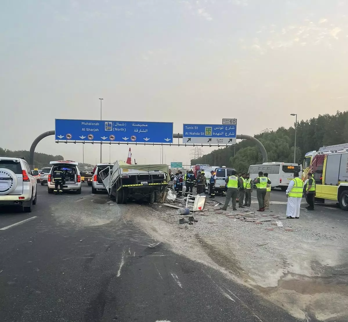 Dubai car accident