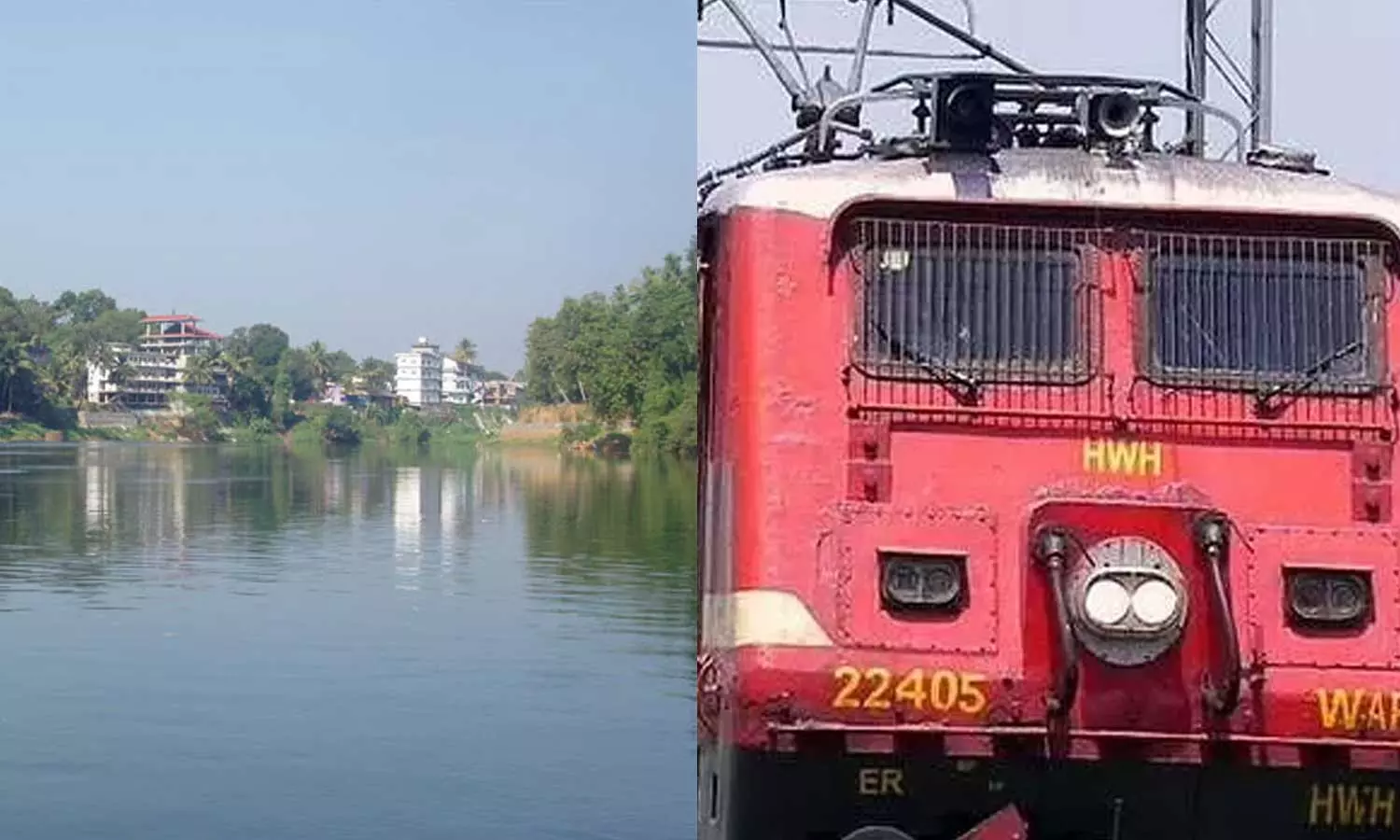 കോട്ടയത്ത് ട്രെയിനിന്റെ പടിക്കെട്ടിലിരുന്ന യാത്രക്കാരൻ പുഴയിൽ വീണു കോട്ടയത്ത് ട്രെയിനിന്റെ പടിക്കെട്ടിലിരുന്ന യാത്രക്കാരൻ പുഴയിൽ വീണു