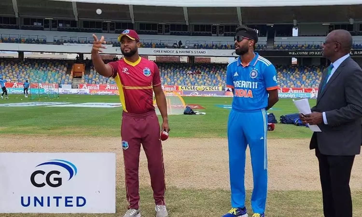 നാലാം ടി20: ടോസ് വിൻഡീസിന്, ബാറ്റിങ് തെരഞ്ഞെടുത്തു നാലാം ടി20: ടോസ് വിൻഡീസിന്, ബാറ്റിങ് തെരഞ്ഞെടുത്തു