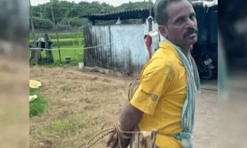 Dalit farmer tied up and beaten up in Telangana by upper-caste man