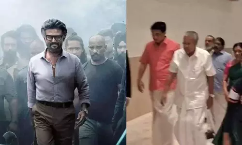 cm pinarayi vijayan watched jailer movie with family