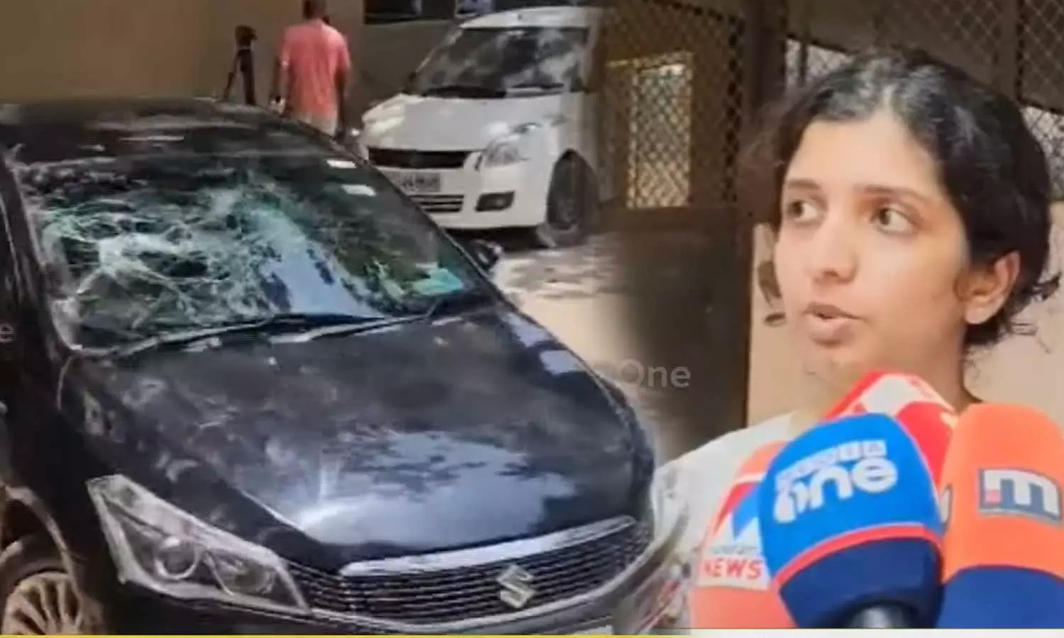 Two criminals broke cars window for honking vehicle horn at Kollam Anchalummood, Broke cars window for honking horn at Kollam, car attack at Kollam, Anchalummood Two criminals broke cars window for honking vehicle horn at Kollam Anchalummood, Broke cars window for honking horn at Kollam, car attack at Kollam, Anchalummood