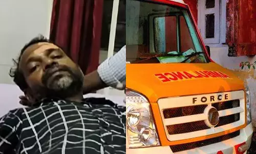 ഭാര്യയുടെ മൃതദേഹം കൊണ്ടുപോകാന്‍ പുറത്തുനിന്നും ആംബുലൻസ് വിളിച്ചു; കൊല്ലത്ത് യുവാവിന് ആംബുലൻസ് ഡ്രൈവർമാരുടെ ക്രൂരമർദനം