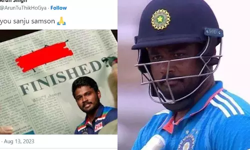 തീർന്നു? ഗുഡ് ബൈ; സഞ്ജുവിനായി വാദിച്ചവർ കൂക്കി വിളിയും തുടങ്ങി