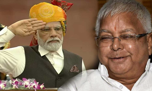 Narendra Modi hoisting Tricolour from Red Fort for last time, Lalu Prasad Yadav against Narendra Modi, Lalu Prasad Yadav, Narendra Modi