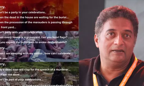 Actor Prakash Rajs Unhappy Independence Day Tweet Actor Prakash Rajs Unhappy Independence Day Tweet