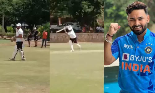 ബാറ്റെടുത്ത് ഋഷഭ് പന്ത്, ആർപ്പുവിളിച്ച് ആരാധകർ: വീഡിയോ തരംഗമാകുന്നു