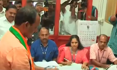 പുതുപ്പള്ളി ഉപതെരഞ്ഞെടുപ്പ്, എൻ.ഡി.എ സ്ഥാനാര്‍ഥി ലിജിന്‍ നാമനിർദേശപത്രിക സമർപ്പിച്ചു ,election nomination,Pudupally byelection,NDA candidate Lijin, NDA candidate Lijin has submitted nomination papers,