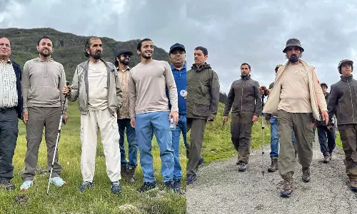 Sheikh Mohammed in Scotland, Sheikh Mohammed Fishing, boating and seal-spotting in Scotland, Dubai ruler Sheikh Mohammed fishing, boating and trekking in Scotland, Sheikh Mohammed Scotland holiday pictures, Sheikh Mohammed in Scotland, Mohammed bin Rashid Al Maktoum UK trip