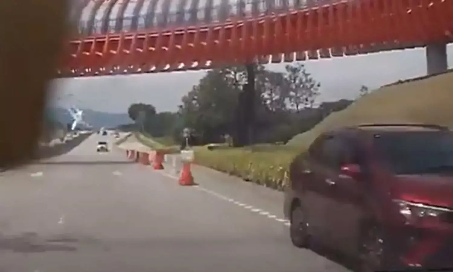 Plane Crashed On Malaysia Highway