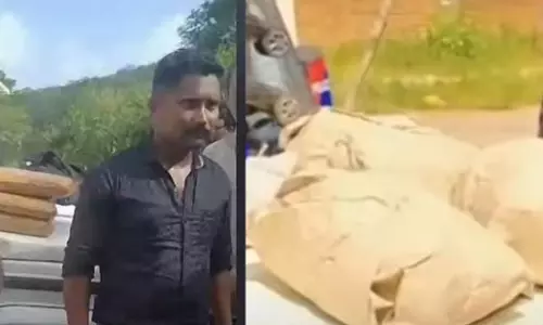 one arrested for trying to smuggle 11 kg of ganja in a bus,arrest in kollam,ബസിൽ 11 കിലോ കഞ്ചാവ് കടത്താന്‍ ശ്രമിച്ച യുവാവ്  അറസ്റ്റിൽ,കഞ്ചാവ് കടത്താന്‍ ശ്രമം,