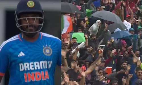 സഞ്ജുവിനായി ആർപ്പുവിളിച്ച് ഗ്യാലറി; എടുത്തു പറഞ്ഞ് കമന്ററിയും