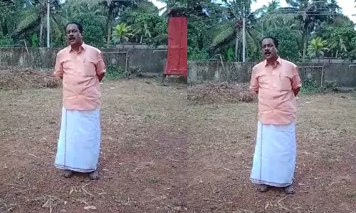 Panchayat President stopped the children from playing after getting drunk