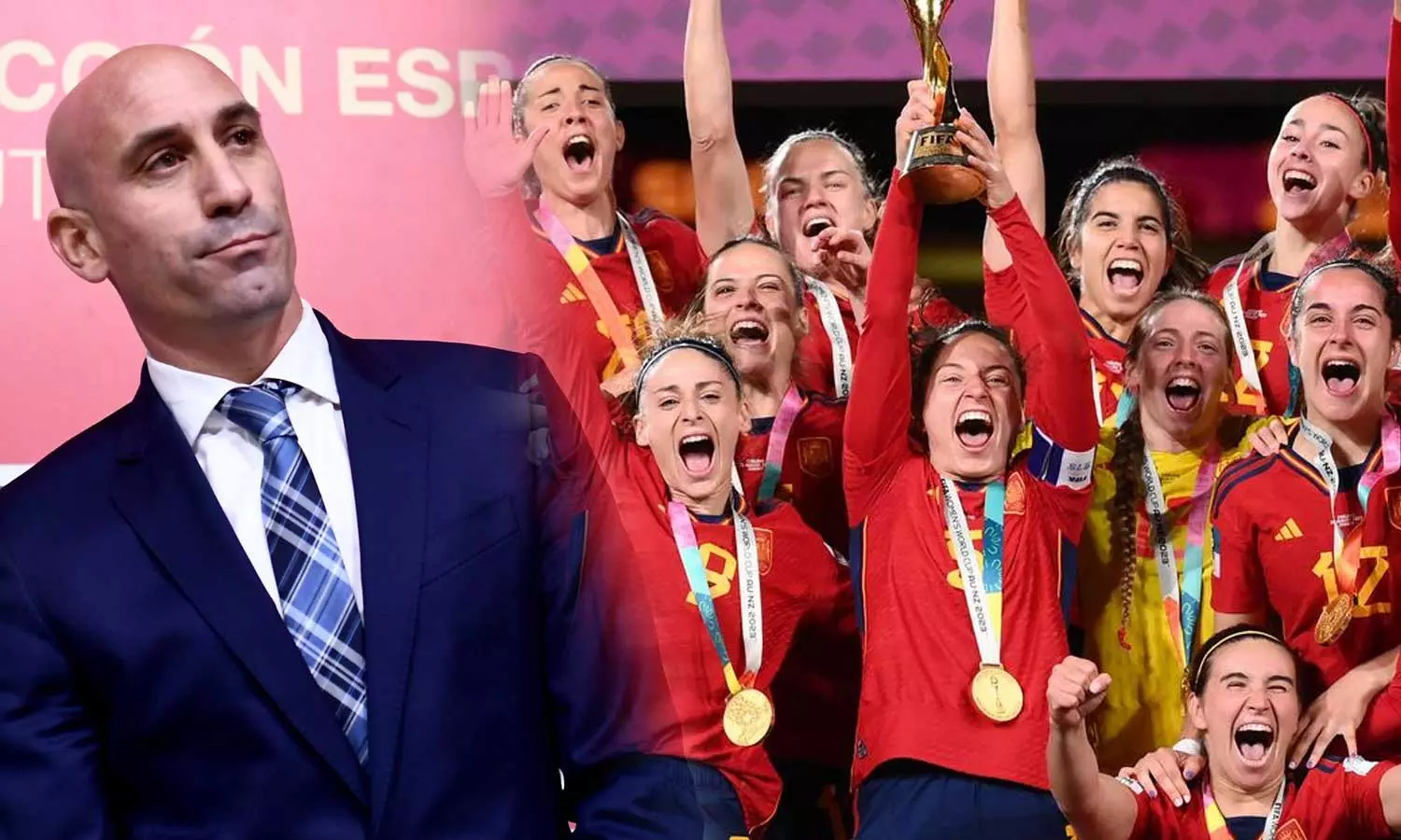 Spanish Womens World Cup president Luis Rubiales kiss controversy, Spanish Womens World Cup triumph, RFEF President Luis Rubiales, Luis Rubiales kisses the team forward Jennifer Hermoso on podium, Spanish Football President kisses the women team player Spanish Womens World Cup president Luis Rubiales kiss controversy, Spanish Womens World Cup triumph, RFEF President Luis Rubiales, Luis Rubiales kisses the team forward Jennifer Hermoso on podium, Spanish Football President kisses the women team player