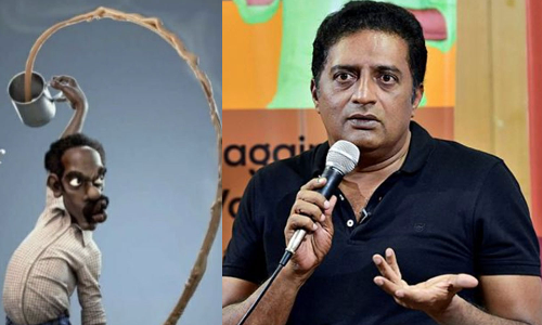 ചന്ദ്രനിൽ നിന്നുള്ള ആദ്യ ചിത്രം; ചായ അടിക്കുന്നയാളുടെ ചിത്രം പങ്കുവെച്ച് പ്രകാശ് രാജ്, ചന്ദ്രയാൻ ദൗത്യത്തെ പരിഹസിച്ചെന്ന് വിമർശനം