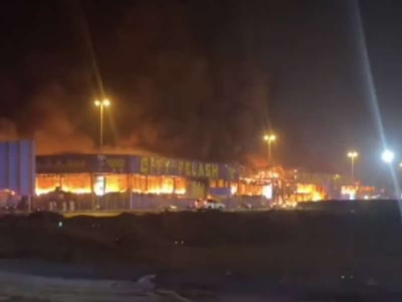 Fire in Ajman Fire in Ajman