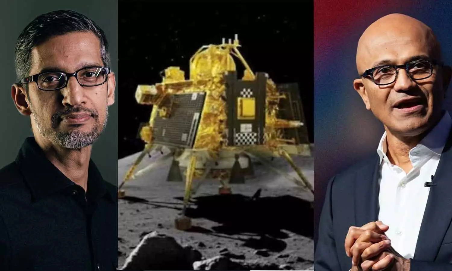 ഐ.എസ്.ആർ.ഓയെ അഭിനന്ദിച്ച് സുന്ദർ പിച്ചെയും സത്യ നാദെല്ലയും ഐ.എസ്.ആർ.ഓയെ അഭിനന്ദിച്ച് സുന്ദർ പിച്ചെയും സത്യ നാദെല്ലയും