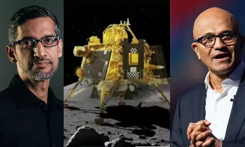 ഐ.എസ്.ആർ.ഓയെ അഭിനന്ദിച്ച് സുന്ദർ പിച്ചെയും സത്യ നാദെല്ലയും