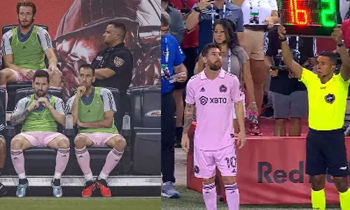 വീ വാണ്ട്‌ മെസി; ആർപ്പുവിളിച്ച്‌ കാണികൾ, ഒടുവിൽ പകരക്കാരനായി ഇറക്കം