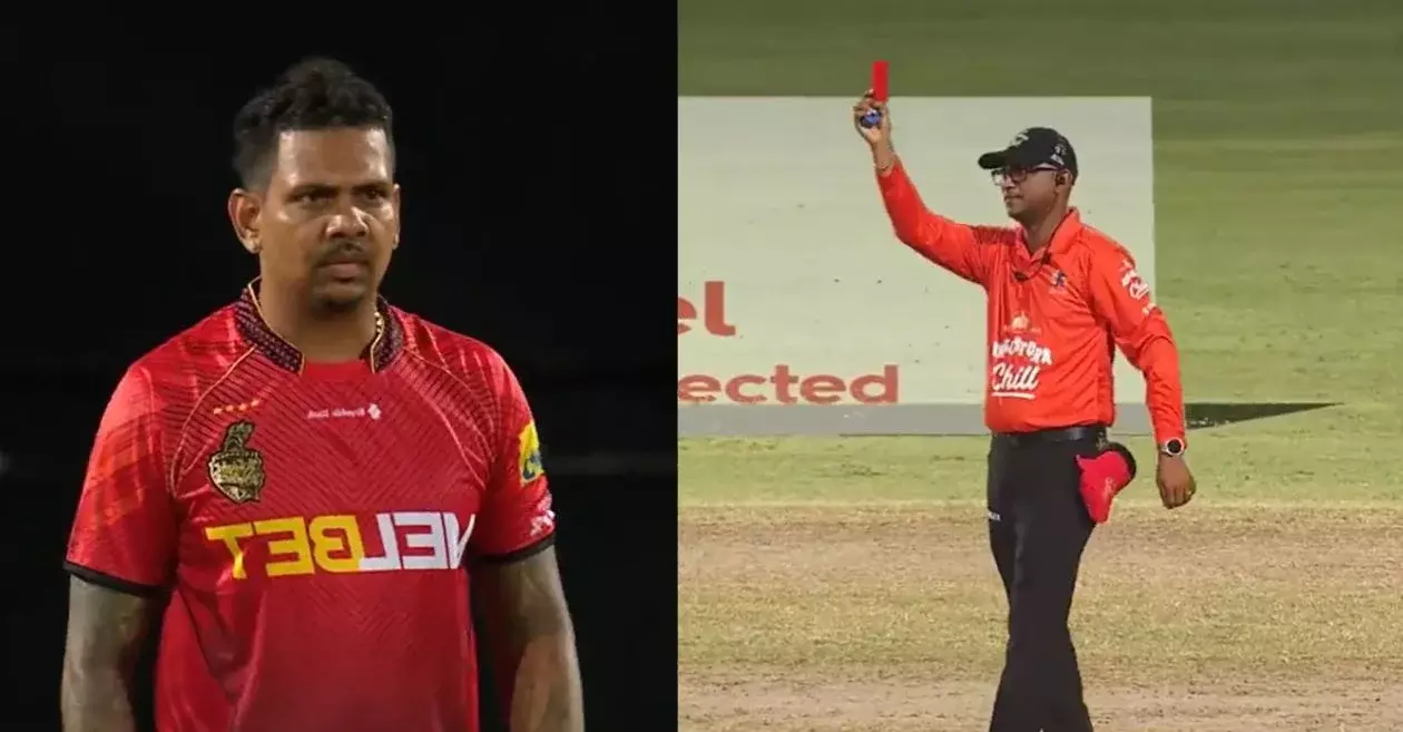 red card in cricket, red card, cricket, sunil narine,cpl