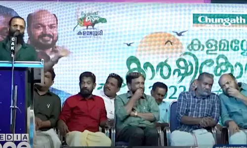 Actor Jayasurya criticizes the Kerala ministers P Rajeev and P Prasad on the same stage, Actor Jayasurya, P Rajeev, P Prasad