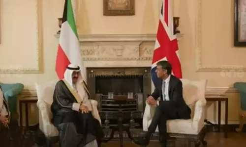 Kuwait Crown Prince visits London, Meets Rishi Sunak