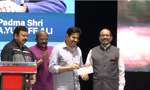 Gopinath Muthukad with MA Yusaf Ali