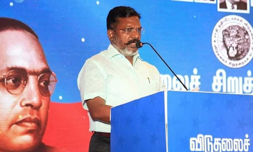 VCK chief Thirumavalavan backs Udayanidhi