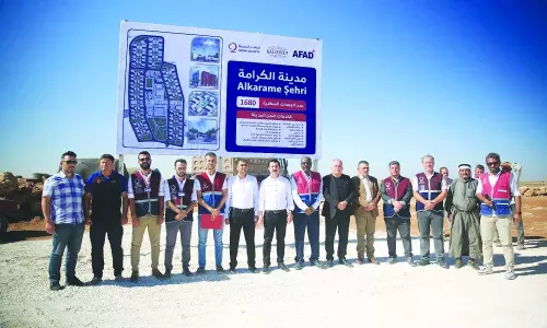 Lays foundation stone for ‘Al Karama’ Lays foundation stone for ‘Al Karama’