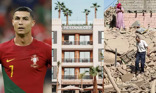 Cristiano Ronaldos Marrakesh hotel not offering shelter to Morocco earthquake victims