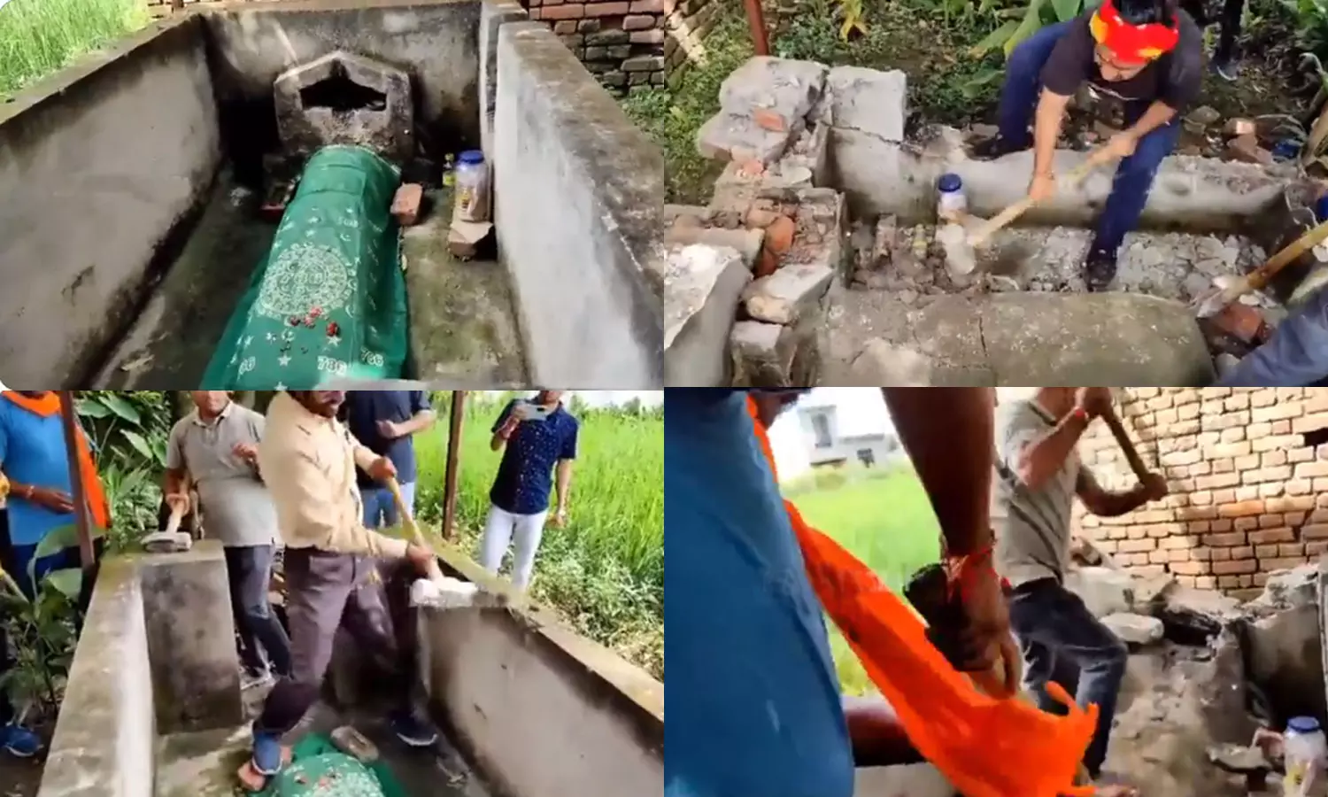 ഉത്തരാഖണ്ഡിൽ ജയ് ശ്രീറാം മുഴക്കി മുസ്‌ലിം തീർഥാടന കേന്ദ്രമായ മഖ്ബറ തകർത്ത് ഹിന്ദുത്വവാദികൾ