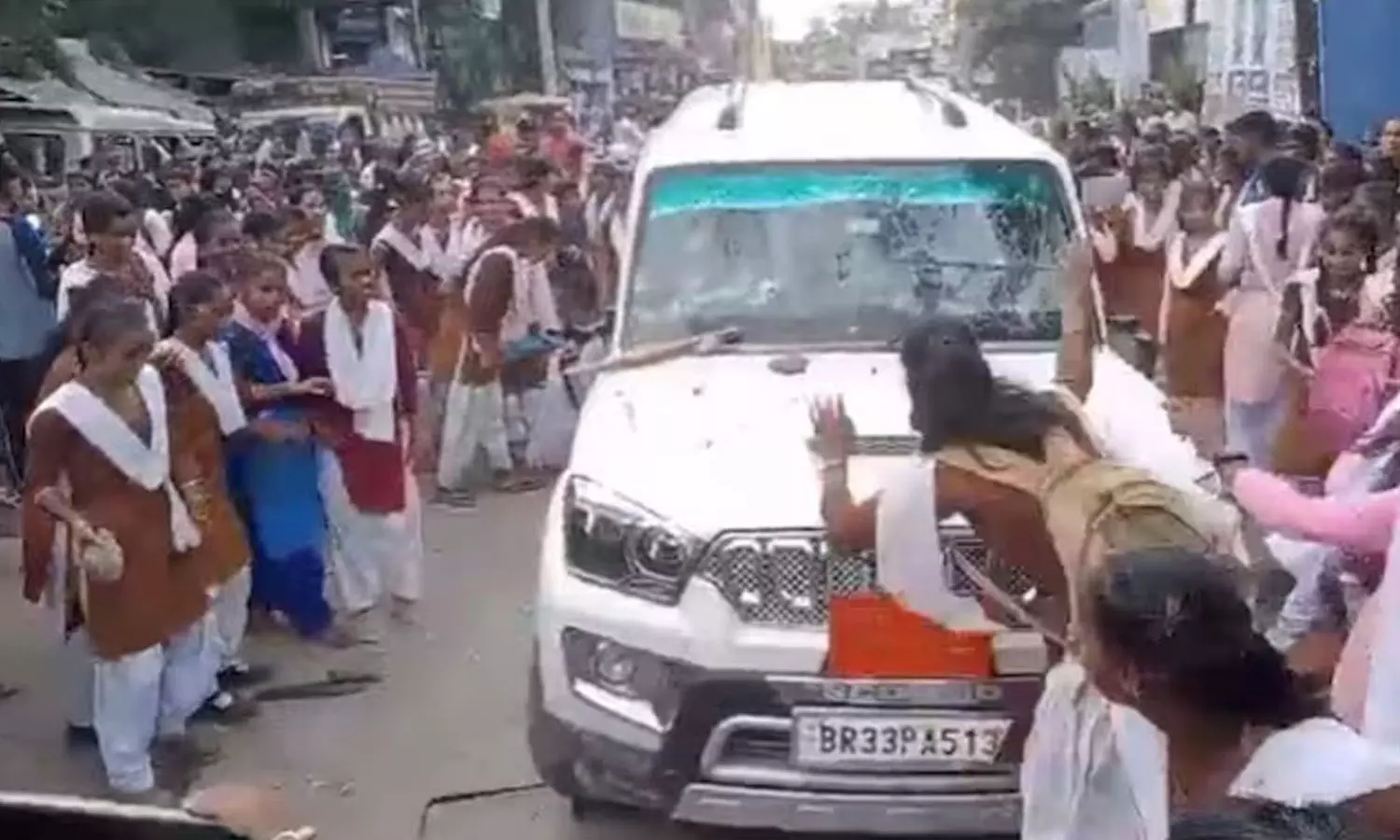 Bihar school students vandalise officers car over lack of facilities