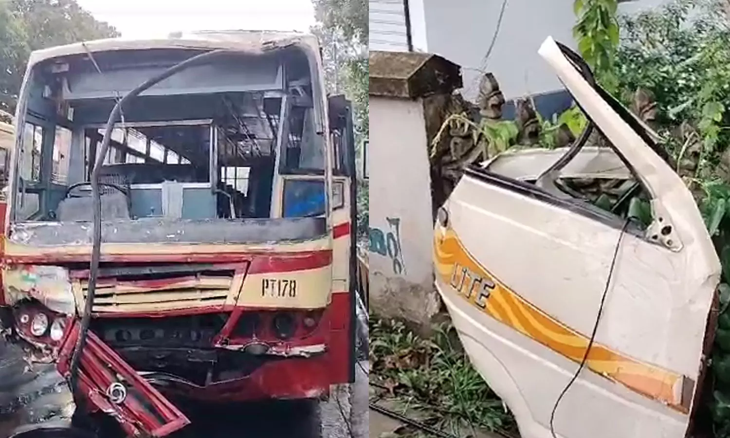 പത്തനംതിട്ടയില് കെ.എസ്.ആർ.ടി ബസും ഡെലിവറി വാനും കൂട്ടിയിടിച്ച് രണ്ടുപേർ മരിച്ചു പത്തനംതിട്ടയില് കെ.എസ്.ആർ.ടി ബസും ഡെലിവറി വാനും കൂട്ടിയിടിച്ച് രണ്ടുപേർ മരിച്ചു