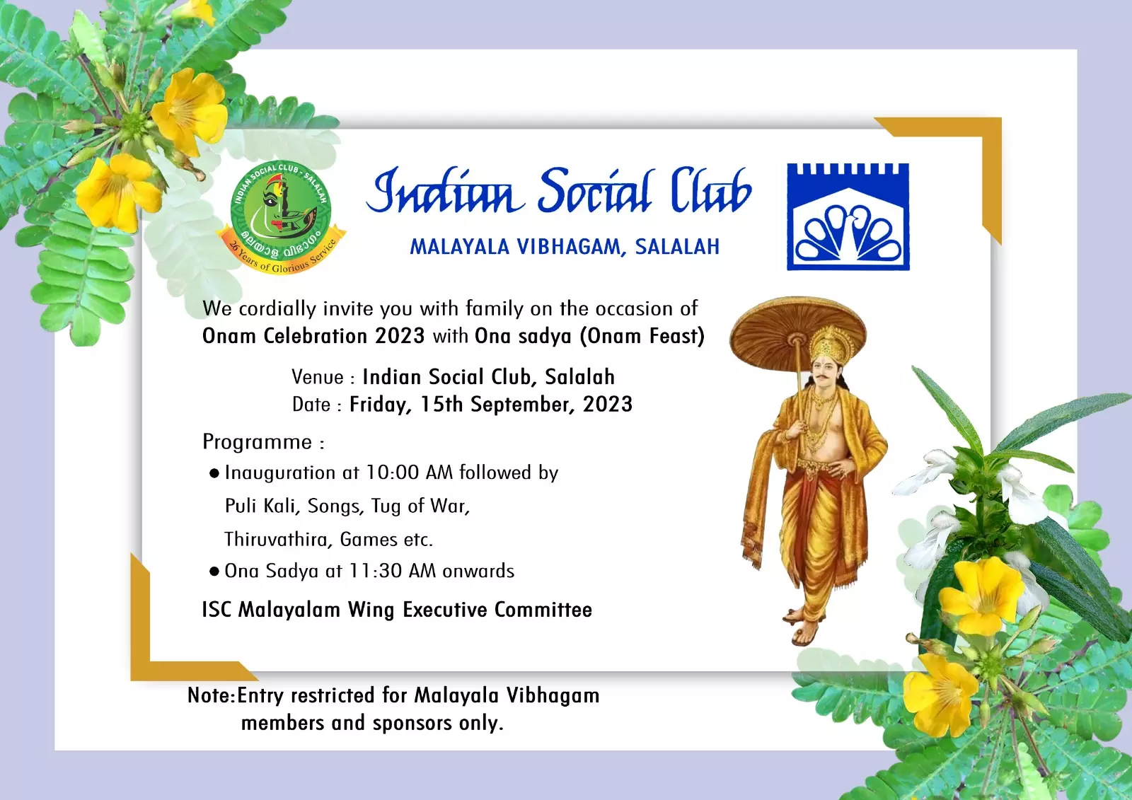 Onam Celebration Oman