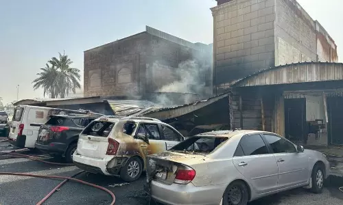 Fire in Khaitan, Kuwait