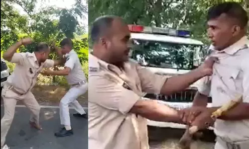 Two Cops Get Into An Ugly Fight In Bihar Probe Launched